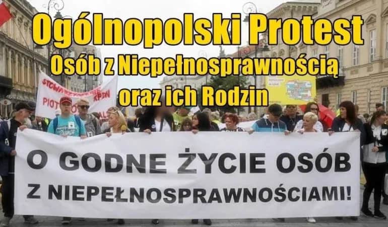 Protest opiekunów osób niepełnosprawnych: Co trzeba wiedzieć o postulatach